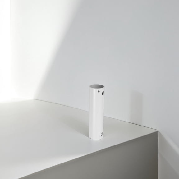 KALLORY 2pcs Extended Downrod White Iron Wire Interior Designers Home Decoration