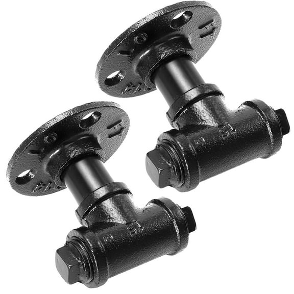 KALLORY 2pcs Iron Art Cabinet Handle Water Pipe Shaped Furniture Handle Cabinet Pull Handle For Home