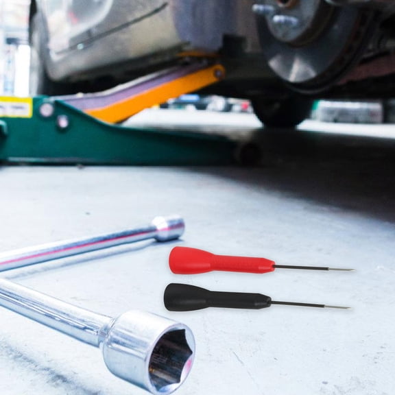 KALLORY 2pcs Multimeter Lead Circuit Test Needle Replacement Test Back Probe Pin Wire Probe