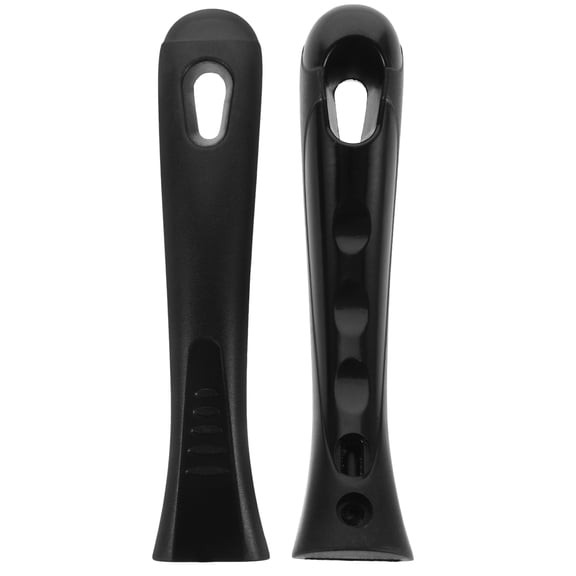 KALLORY 2pcs Plastic Cook Ware Pans Replacement Grip Handle Black for Kitchen Cooks