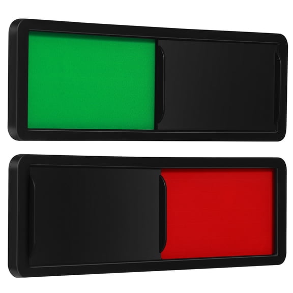 KALLORY Privacy Door Signs Door Indicator Assorted Color 2Pcs