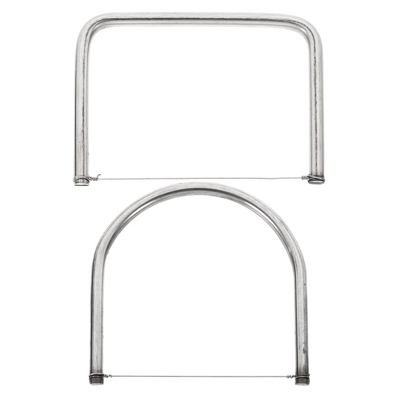 KALLORY 2pcs Stainless Steel Cutting Clay Slicing Tool for Craftsmen Clay Sculpture