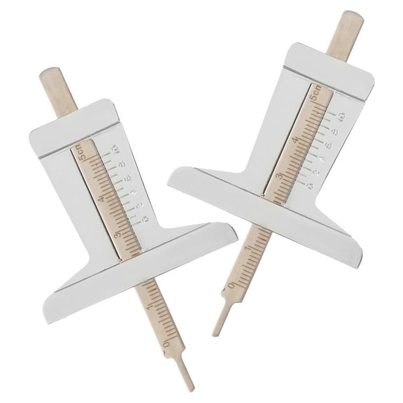 KALLORY 2pcs Tire Depth Gauge Tire Gauge Depth Measuring Tools Tire Thread Gauges