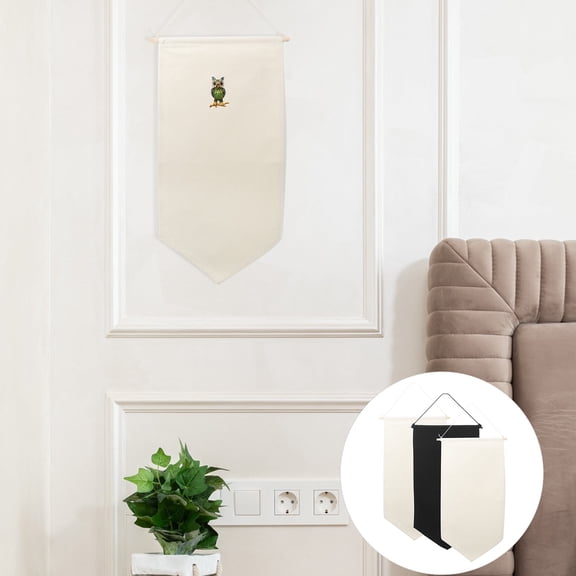 KALLORY Wall Hanging Brooch Organizer Banners Display Beige 3 Pieces Jewelry Storage Accessories