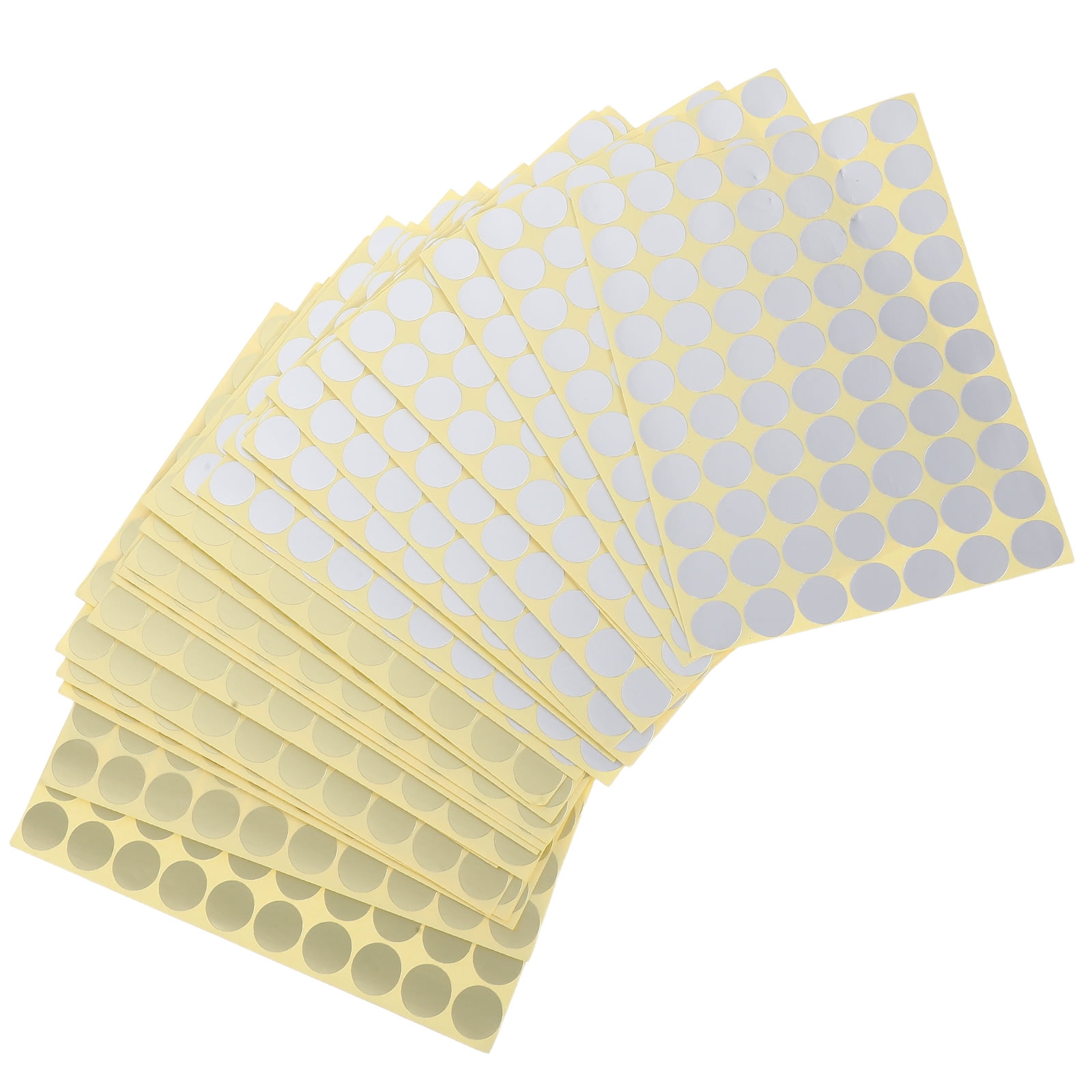 KALLORY 30 Sheets Self Adhesive Small Dot Stickers Silver Paper for ...
