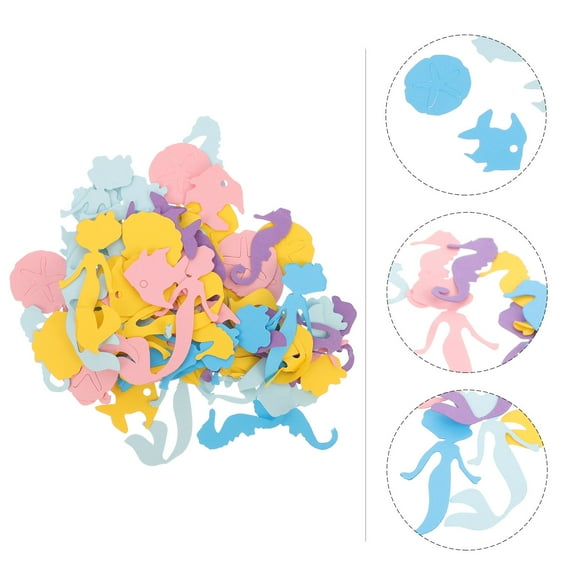 KALLORY  300 Pcs Wedding Mermaid Confetti Balloon Decorations Baby