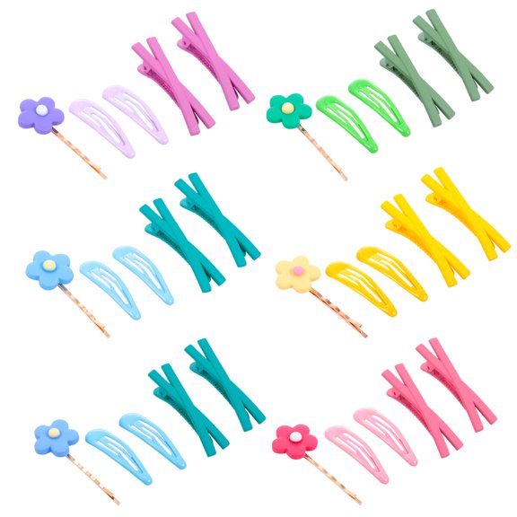 KALLORY 30Pcs Cross Barrette Hairpin Set Made of Safe Material for Stylish and Easy Hair Arrangement