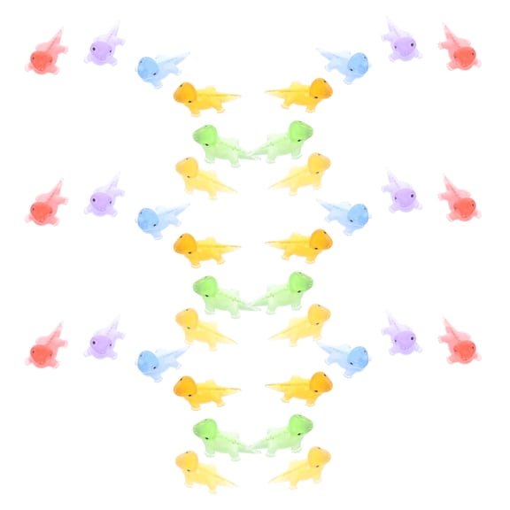 KALLORY Resin Lizard Sculpture Set, 36 Pieces Assorted Colors for Garden Decor and Tabletop Display