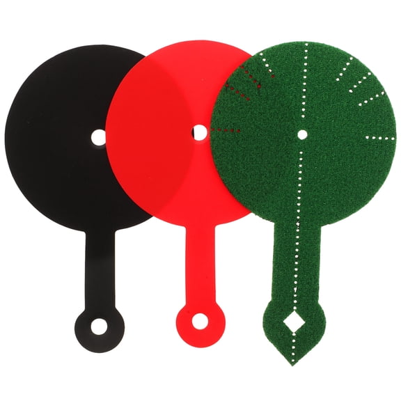KALLORY 3-Piece Pool Table Aim Training Pads with Soft Cotton Fabric for Enhanced Billiard Accuracy and Precision Practice