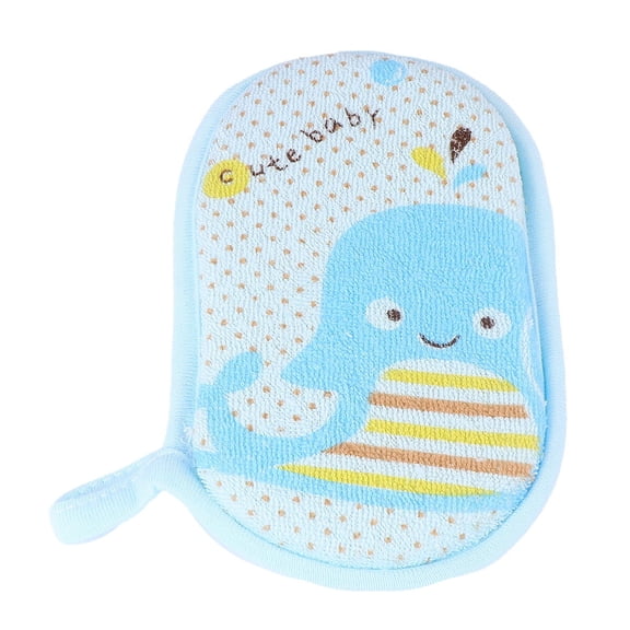 KALLORY Set of Dolphin-Shaped Cleaning Sponges in Assorted Colors for Showering