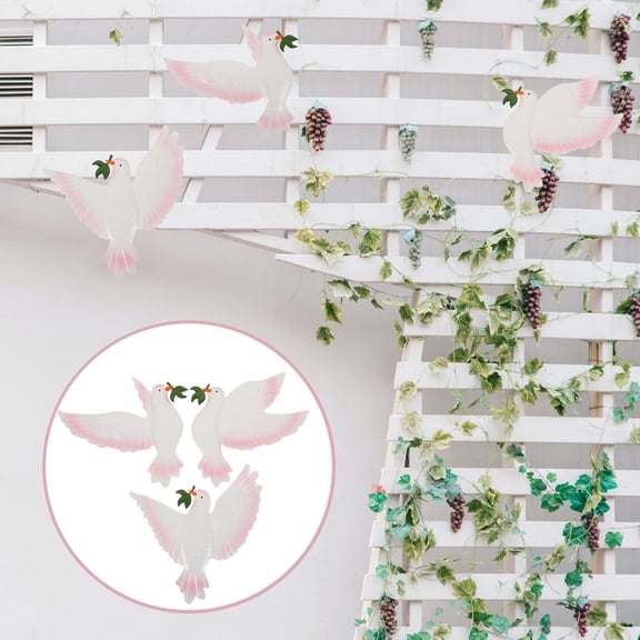 KALLORY Set of 3 Pendant Wall Decorations for Home Decor and Housewarming , Elegant Bird Design