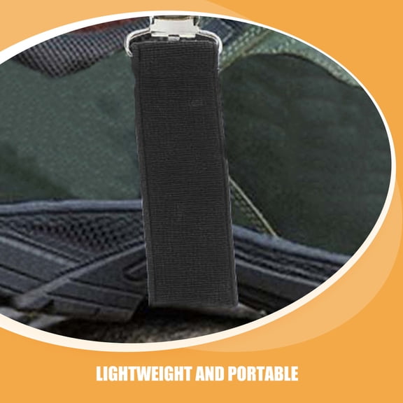 KALLORY 3pcs Boot Straps Adjustable Boot Straps Black Elastic Band Multifunctional for Men Women