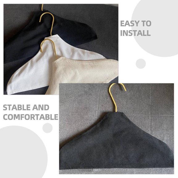 KALLORY Anti- Hanger Guards 3-Pack Assorted Colors Cloth Protectors for Clothes