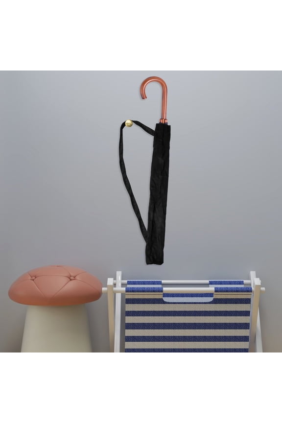 3-Pack Weatherproof Umbrella Holders with Adjustable Strap for Rainy Days, Black Storage Solution