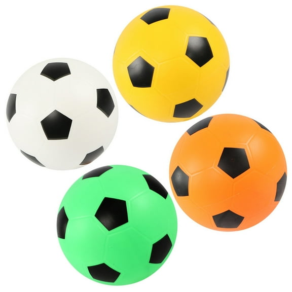KALLORY 4 Pcs Football Toy Lawn Colorful Soccer Balls Baby