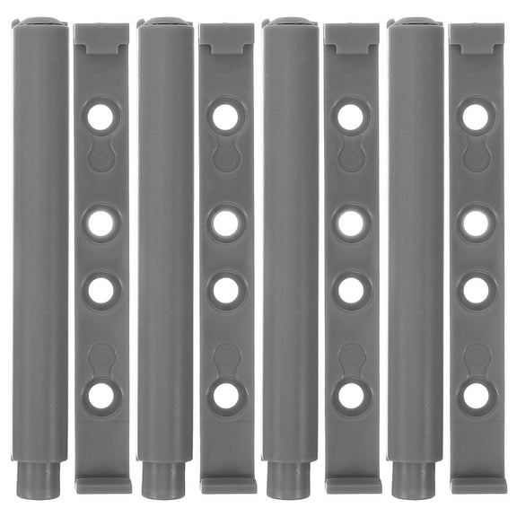KALLORY  4 Pcs Plastic Soft Closing Damper Door Damping Device Install Grey