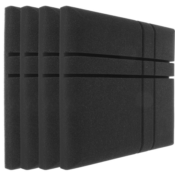 KALLORY 4Pcs 11.79X11.79X1.77in Soundproofing Panel Acoustic Treatment For Recording Studio And Homeowners