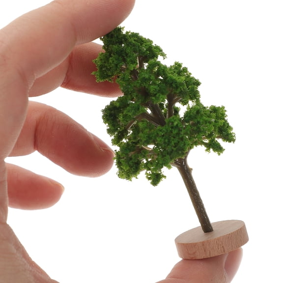 KALLORY 4 Pcs Small Simulated Street Trees Landscape Trees Child 6.00X3.00X3.00CM