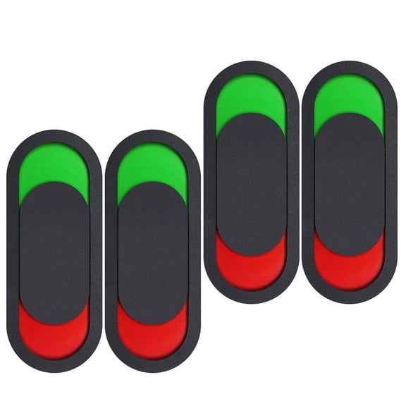 KALLORY  4 Pcs Status Switch Sign Hanging Office Men and Women Black