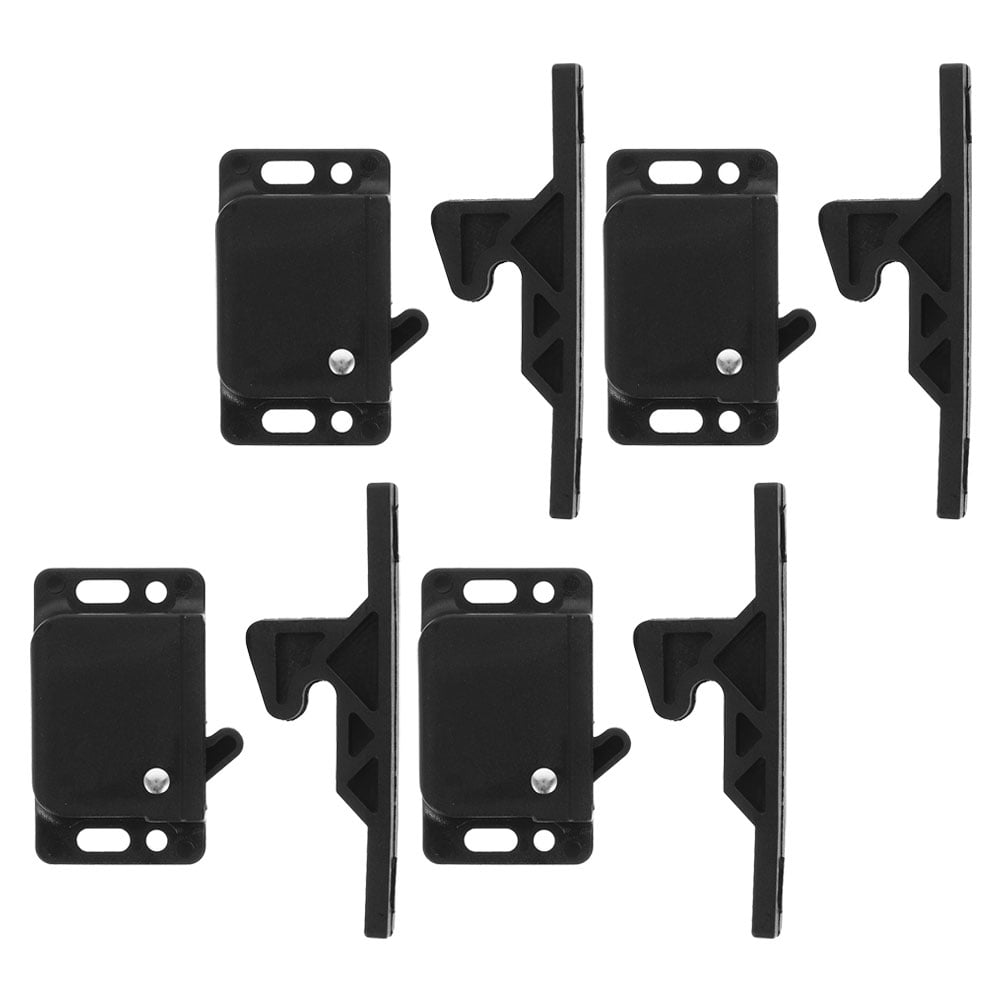 Grab Lock KALLORY Cabinet Door Catch Grab Lock Black 4 Set - Walmart.com