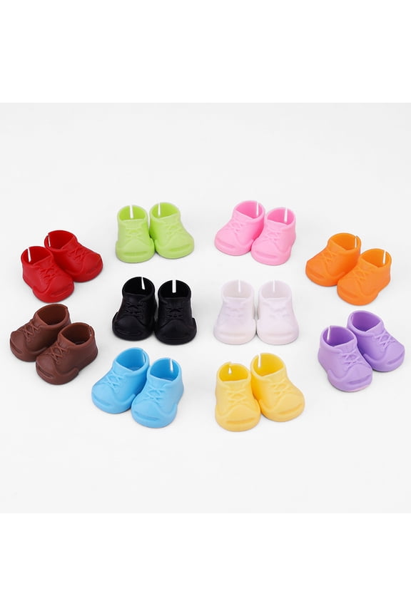 40 Pairs Miniature Doll Shoes: 17cm/6.69 inch Dolls Shoes Plastic Short Boots Dollhouse Micro Landscape Pretend Play Accessories