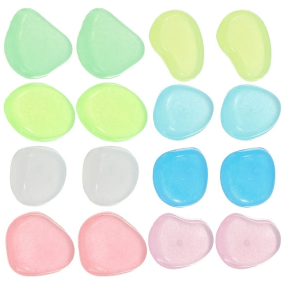 KALLORY 400pcs Colored Rocks for Outdoor Landscaping Multi Resin Garden Decorations