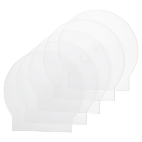 KALLORY 40Pcs CD Album Holder in Transparent for Portable CD Storage
