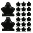 thumbnail image 1 of KALLORY 40pcs Mini Jewelry Bust: Black Miniature Jewelry Mannequin For Dollhouse - Necklace Display Stand Storage Rack For Dolls Role-Playing Creative Play, 1 of 10