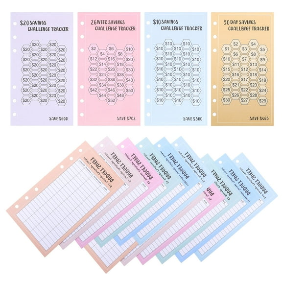 KALLORY 48 Sheets Money Saving Challenge Tracker for Budgeting and Developing Smart Financial Habits