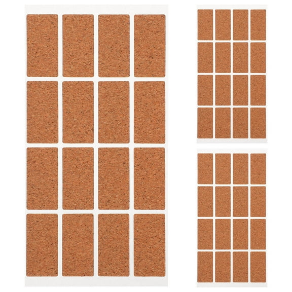 KALLORY 48pcs Household Food Labels Blank Cork Label Stickers Multi-function Box Stickers