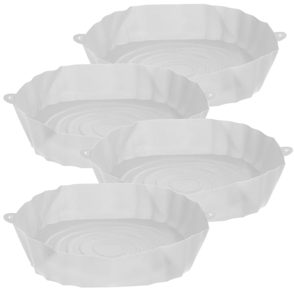 KALLORY 4Pcs Airfryer Silicone Liner Grey Silicone Protects Basket for Cooking