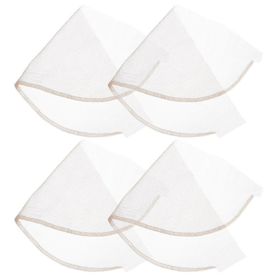 KALLORY net cap Lace Wig Closure Hair Ventilation Women Wedding 4pcs