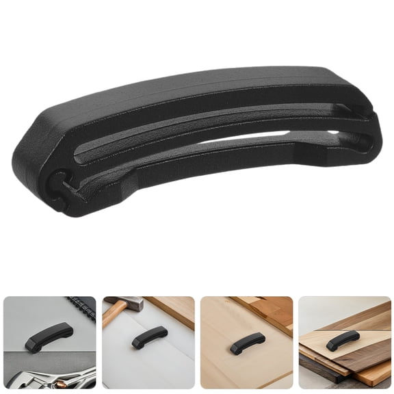 KALLORY 4Pcs Lightweight Black Plastic Strap Clips for Backpack Belt Buckles Ideal for Camping Hiking