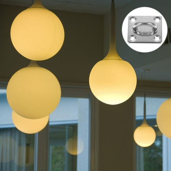 KALLORY 4Pcs Metal Ceiling Hooks for Indoor Installation and