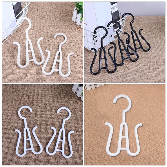 KALLORY 4Pcs Plastic Drying Hooks for Shoes Hanging Hooks for Ties in Supermarket