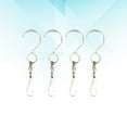 thumbnail image 1 of KALLORY Metal Swivel Hooks 4Pcs Stainless Steel for Home, 1 of 8
