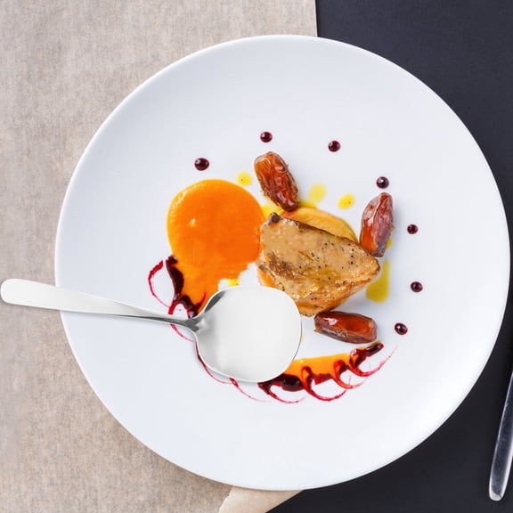 KALLORY 4Pcs Spoons Catering Serving Spoons Easy to Clean Home Use