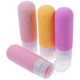 thumbnail image 1 of KALLORY 4Pcs Square Travel Bottles Silicone PP ABS 11.8X1.3X1.3in Compact Reusable for Men Women Business Use Camping, 1 of 8
