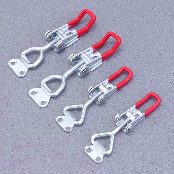 KALLORY 4-Pack U-Shaped Toggle Latch Clamps for Hand Tools, Heavy Duty Toggle Clamp Set for Secure Fastening