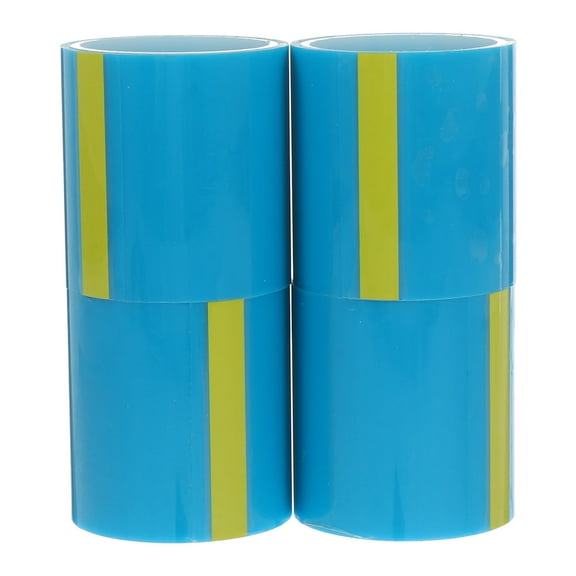 KALLORY 4Pcs Uv Seamless Sticky Paper Tape for Photo Frame Assembly and Printing in Blue Color
