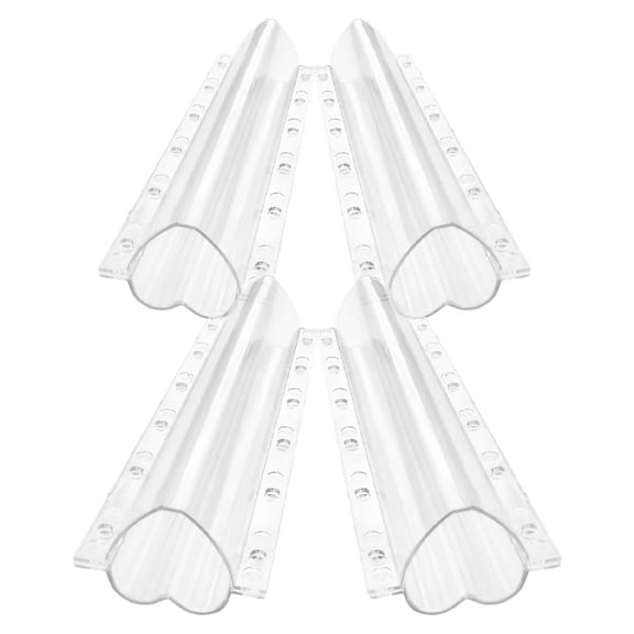 KALLORY 4Pcs Vegetable Shaping Molds Transparent for Shaping Vegetables and Fruits in Home Use