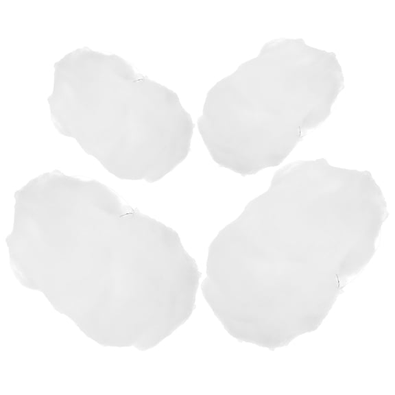 KALLORY Simulated Cloud Hanging Decor White 4 Pieces for Home Party Room Nursery Wall Ceiling Decoration
