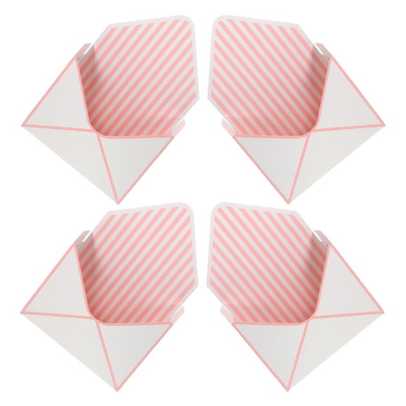 KALLORY 4pcs Flower Boxes for Bouquets Reusable Design for Women's Events Floral Minimalist White