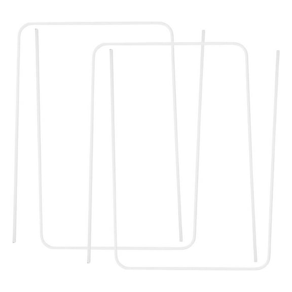 KALLORY 4pcs Heavy Duty Croquet Set Lawn Game Wickets Replacement Metal Hoops Arched Wickets For Outdoor Garden Pins