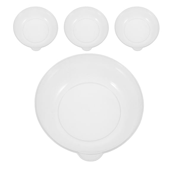 KALLORY Reusable Plastic Scale Pan, Precise Measurement, Easy to Clean, for Digital Scales, 4Pcs