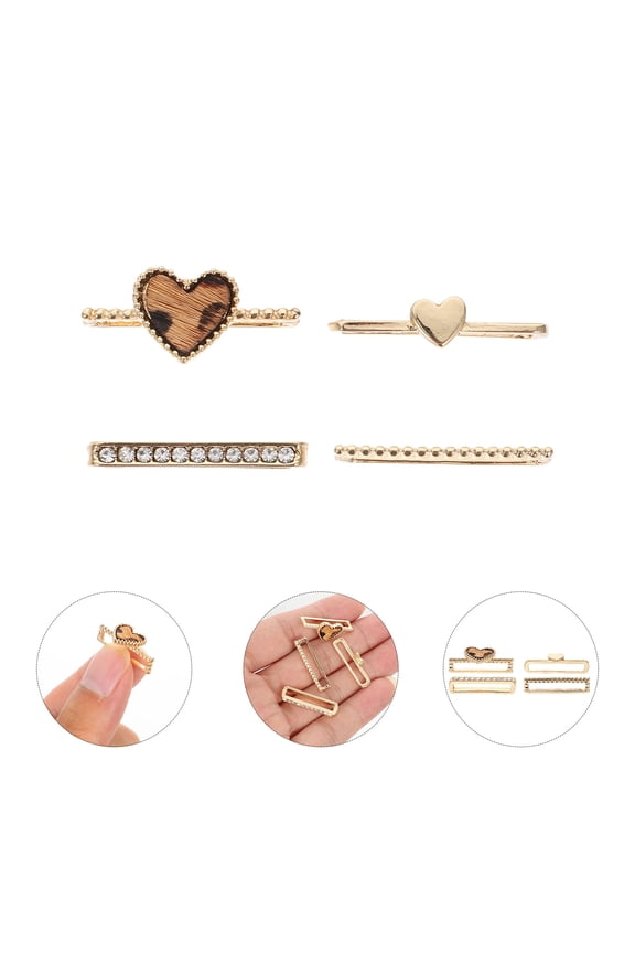 5 Pcs Watch Band Accessories Charms Strap Decorative Smartwatch Bands Golden