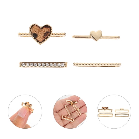 KALLORY 5 Pcs Watch Band Accessories Charms Strap Decorative Smartwatch Bands Golden