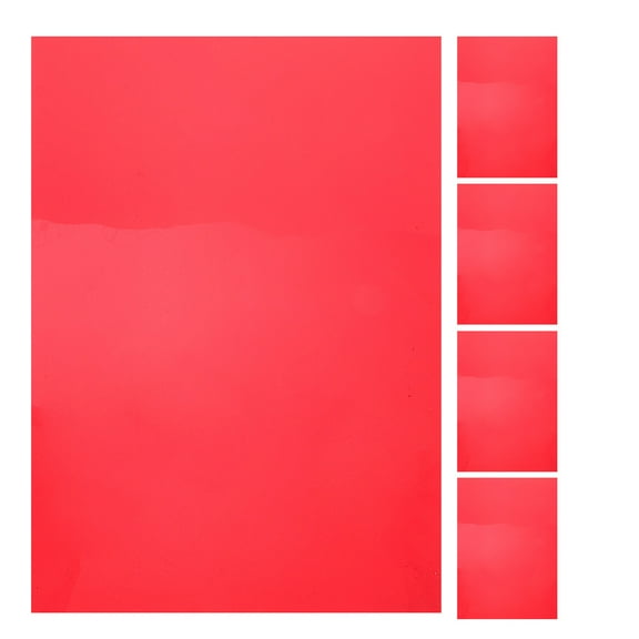 KALLORY 5 Sheets Color Corrector Light Tint Film Red PVC Photography Supplies DIY Projects