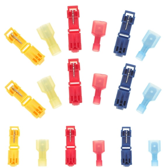 KALLORY 50 Sets of Electrical Wire Connectors Wire Splice Connectors Wire Connector T-tap Wire Connectors