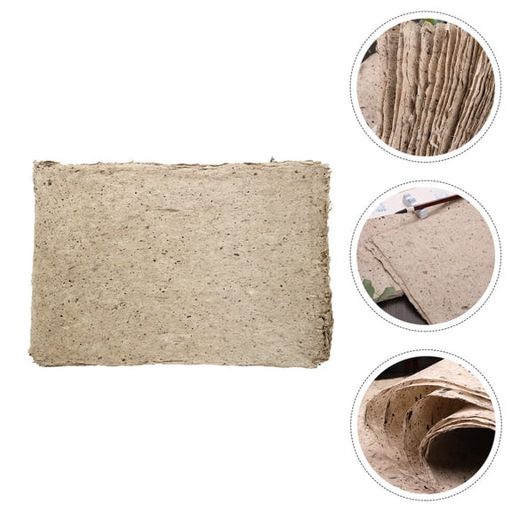 KALLORY 50Pcs China Calligraphy Paper Khaki 28x39cm Air Permeability